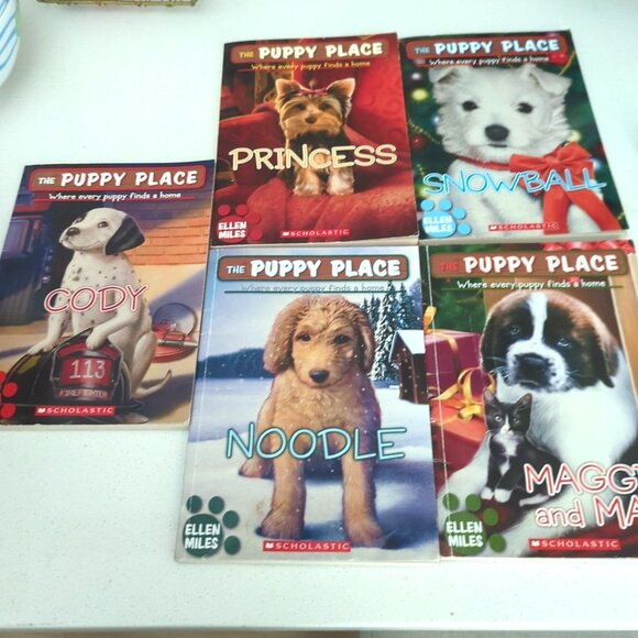 The Puppy Place Books Lot of 5 Ellen Miles early chapter paperbacks.Very Good-lp - Picture 1 of 7